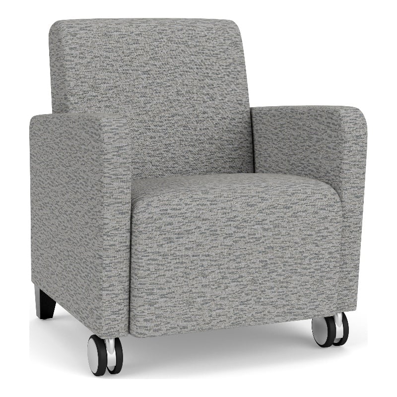Lesro Ravenna Lounge Reception Guest Chair in Gray