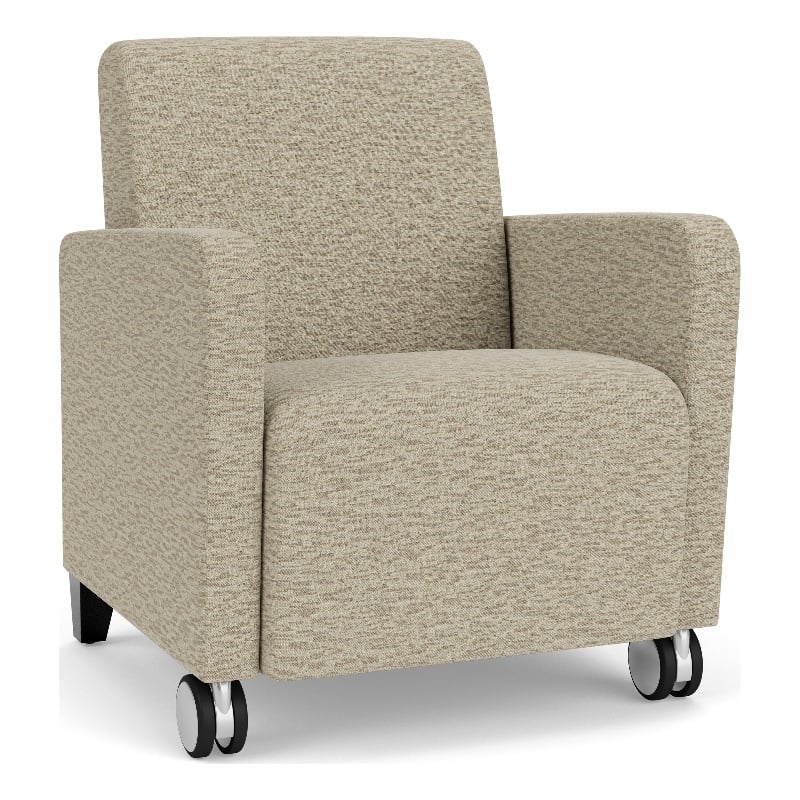 Lesro Ravenna Lounge Reception Guest Chair in Beige