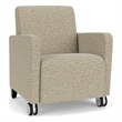 Lesro Ravenna Lounge Reception Guest Chair in Beige