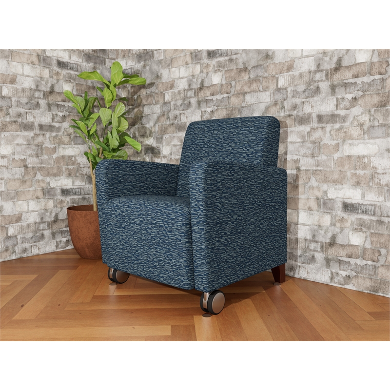 Lesro Ravenna Lounge Reception Guest Chair in Blue
