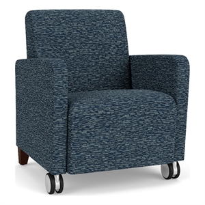 Lesro Ravenna Lounge Reception Guest Chair in Blue
