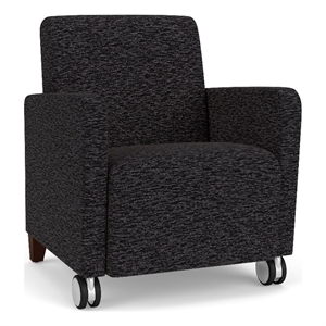 Lesro Ravenna Lounge Reception Guest Chair in Black