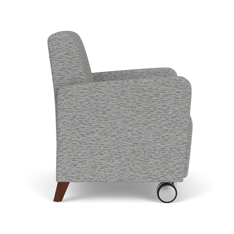 Lesro Ravenna Lounge Reception Guest Chair in Gray