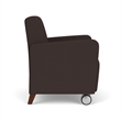 Lesro Ravenna Lounge Reception Guest Chair in Brown