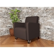 Lesro Ravenna Lounge Reception Guest Chair in Brown