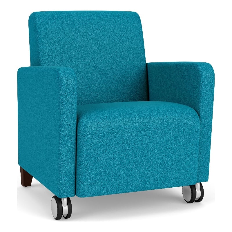 Lesro Ravenna Lounge Reception Guest Chair in Teal