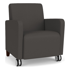 Lesro Ravenna Lounge Reception Guest Chair in Gray