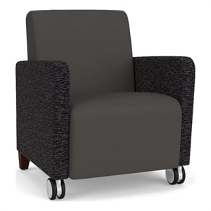 Lesro Ravenna Lounge Reception Guest Chair in Gray
