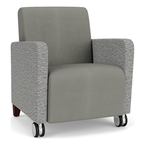 Lesro Ravenna Lounge Reception Guest Chair in Gray