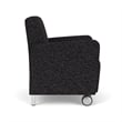 Lesro Ravenna Lounge Reception Guest Chair in Black