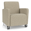 Lesro Ravenna Lounge Reception Guest Chair in Beige