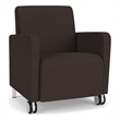 Lesro Ravenna Lounge Reception Guest Chair in Brown