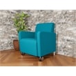 Lesro Ravenna Lounge Reception Guest Chair in Teal