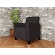 Lesro Ravenna Lounge Reception Guest Chair in Black