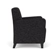Lesro Ravenna Lounge Reception Guest Chair in Black