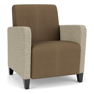Lesro Ravenna Lounge Reception Guest Chair in Brown