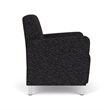 Lesro Ravenna Lounge Reception Guest Chair in Black