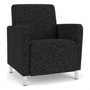 Lesro Ravenna Lounge Reception Guest Chair in Black
