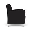 Lesro Ravenna Lounge Reception Guest Chair in Black