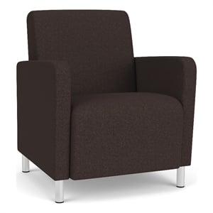 Lesro Ravenna Lounge Reception Guest Chair in Brown