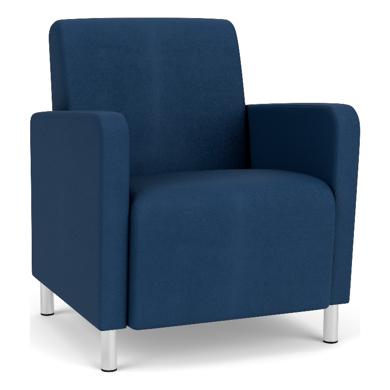 Lesro Ravenna Lounge Reception Guest Chair in Blue