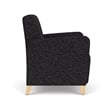 Lesro Ravenna Lounge Reception Guest Chair in Black
