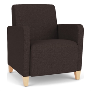 Lesro Ravenna Lounge Reception Guest Chair in Brown