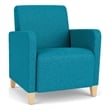 Lesro Ravenna Lounge Reception Guest Chair in Teal