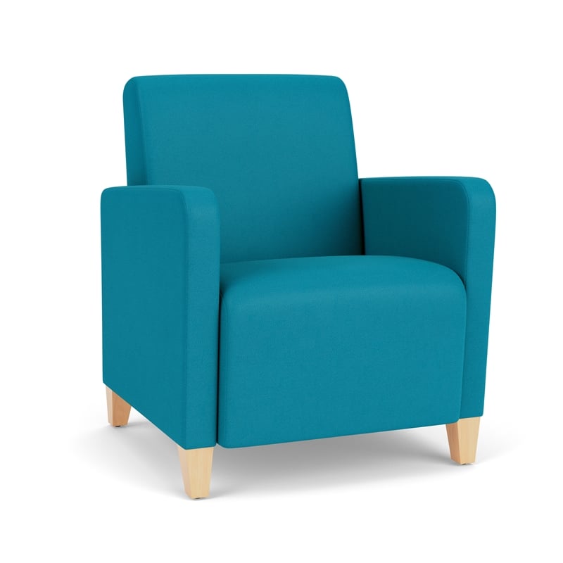Lesro Ravenna Lounge Reception Guest Chair in Teal