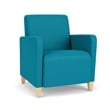 Lesro Ravenna Lounge Reception Guest Chair in Teal