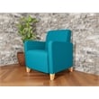Lesro Ravenna Lounge Reception Guest Chair in Teal