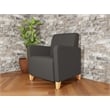 Lesro Ravenna Lounge Reception Guest Chair in Gray