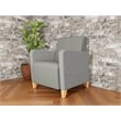 Lesro Ravenna Lounge Reception Guest Chair in Gray
