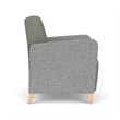 Lesro Ravenna Lounge Reception Guest Chair in Gray