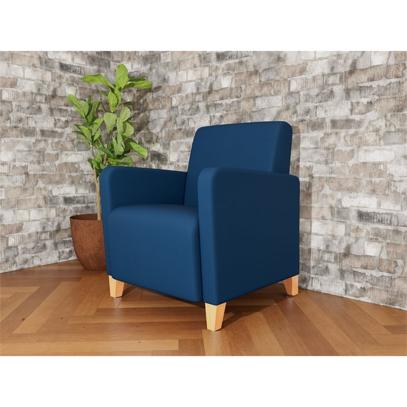 Lesro Ravenna Lounge Reception Guest Chair in Blue