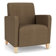 Lesro Ravenna Lounge Reception Guest Chair in Brown