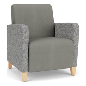 Lesro Ravenna Lounge Reception Guest Chair in Gray