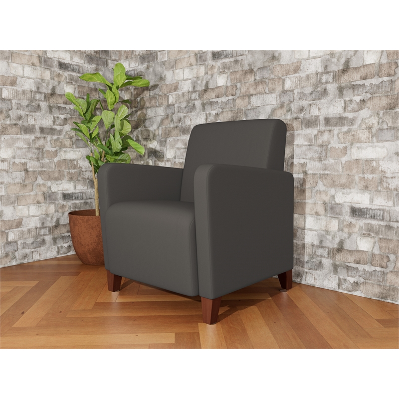 Lesro Ravenna Lounge Reception Guest Chair in Gray