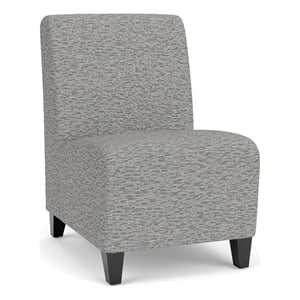 Lesro Ravenna Lounge Reception Armless Guest Chair in Gray