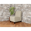 Lesro Ravenna Lounge Reception Armless Guest Chair in Beige