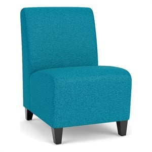 Lesro Ravenna Lounge Reception Armless Guest Chair in Teal