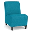 Lesro Ravenna Lounge Reception Armless Guest Chair in Teal