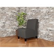 Lesro Ravenna Lounge Reception Armless Guest Chair in Gray