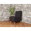 Lesro Ravenna Lounge Reception Armless Guest Chair in Gray