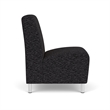 Lesro Ravenna Lounge Reception Armless Guest Chair in Gray