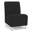 Lesro Ravenna Lounge Reception Armless Guest Chair in Gray