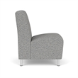 Lesro Ravenna Lounge Reception Armless Guest Chair in Gray