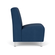 Lesro Ravenna Lounge Reception Armless Guest Chair in Blue