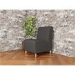Lesro Ravenna Lounge Reception Armless Guest Chair in Gray