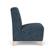 Lesro Ravenna Lounge Reception Armless Guest Chair in Blue
